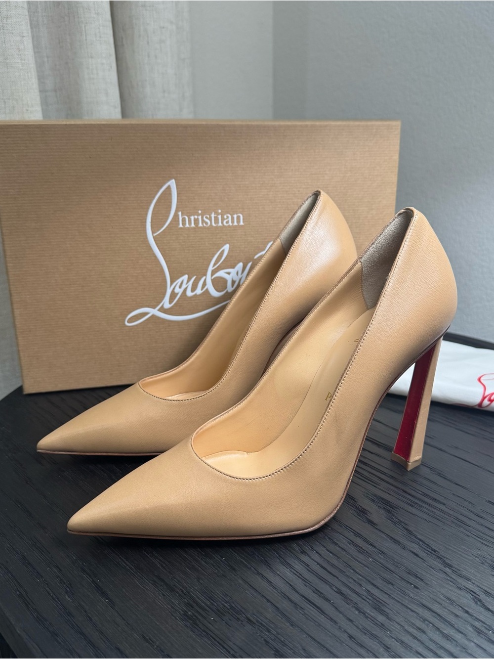 Christian Louboutin Condora 100 Pumps Leather Nude Blush